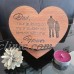 Personalised Engraved Heart Plaque Mother Friends Dad Sister Auntie Nanna Gift   172408895776